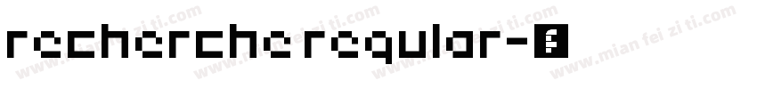 recherche regular字体转换